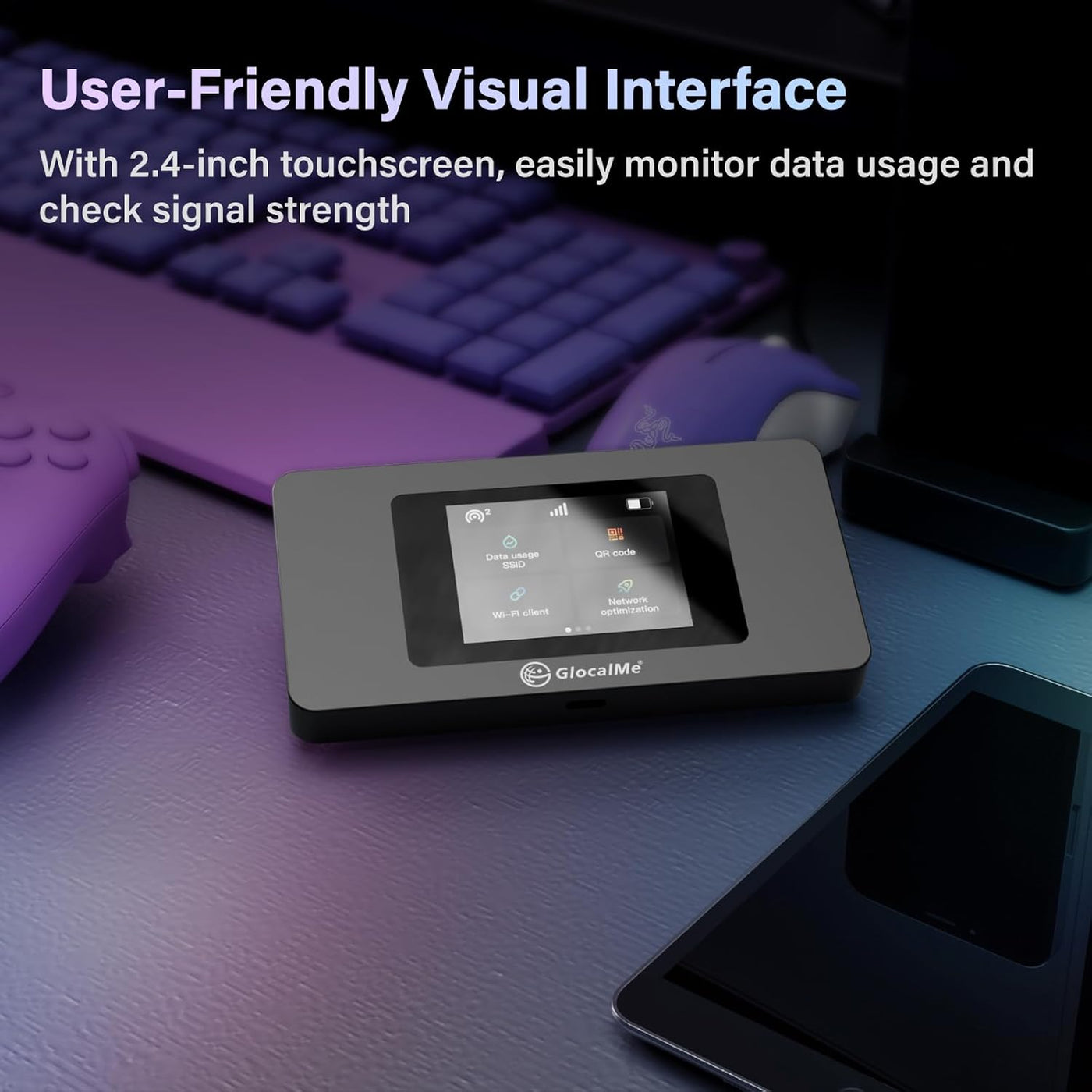 GlocalMe DuoTurbo 4G LTE Hotspot WiFi portátil para viajes en más d...