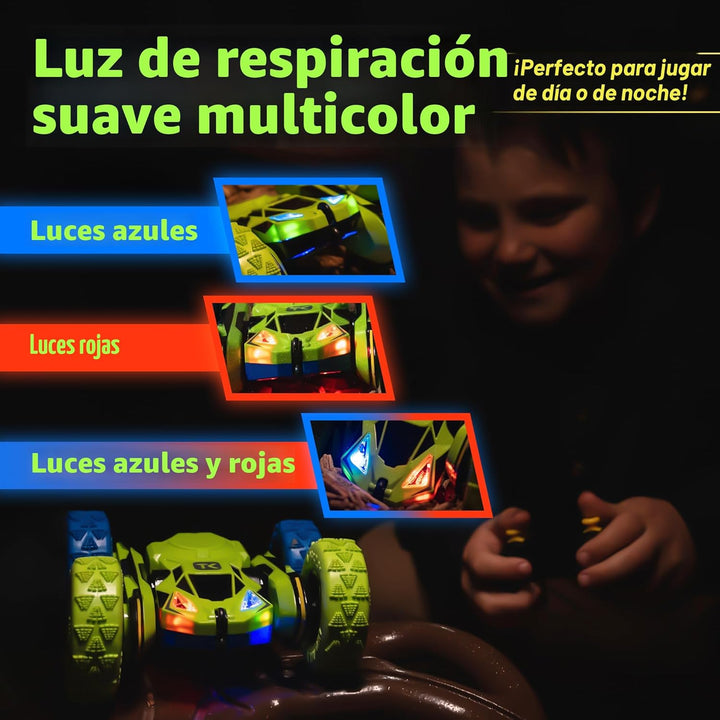 Threeking Rc Stunt Car Automóvil de acrobacias con control remoto,...