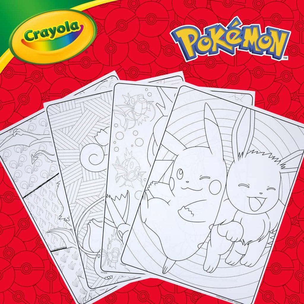 Crayola Juego de arte de imaginación Pokémon (115 piezas), kit de arte para niños, suministros para colorear, juguetes de Pokémon, regalo de Pokémon para niños y niñas, mayores de 5 años