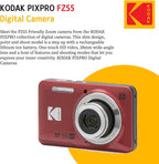 KODAK PIXPRO FZ55 Cámara digital de 16 MP de apuntar y disparar, zoom óptico 5X, Rojo