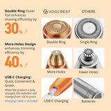 VG VOGCREST Recortadora Facial de Cejas: Depilación Facial Recargab...