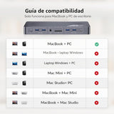 Estación de acoplamiento para conmutador KVM de acceso AV para MacB...