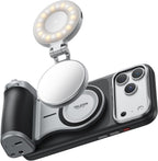 TELESIN Master Grip Kit Classic para iPhone 18 Pro con luz de relleno