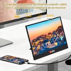 ALOLG 144Hz 16" Monitor portátil 1920x1200 FHD IPS con USB-C Mini H...