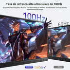 MNN Monitor portátil para juegos de 18.5" 100Hz FHD IPS USB-C H...