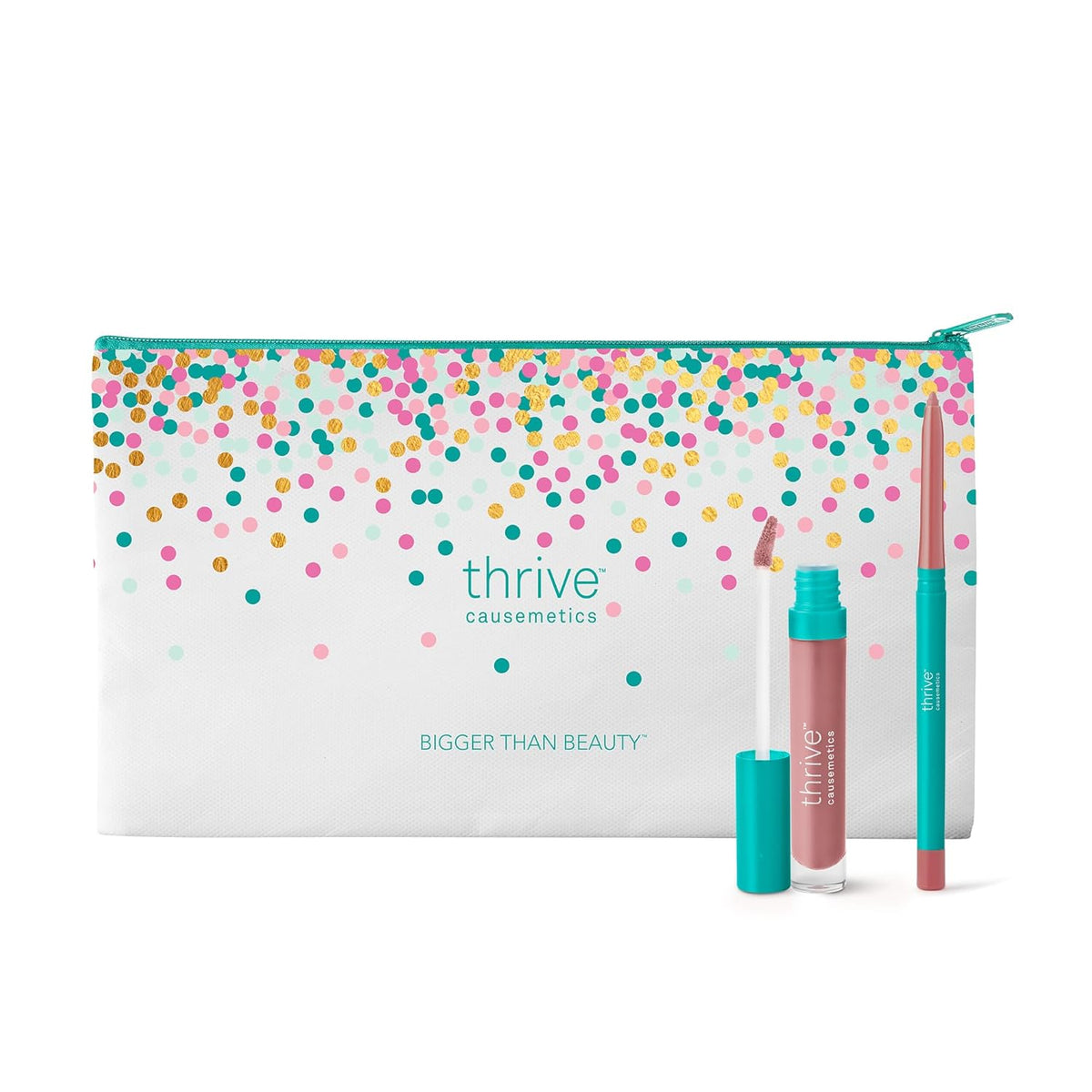 Juego de brillo y lápiz labial Perfect Pink Pout de Thrive Causemet...