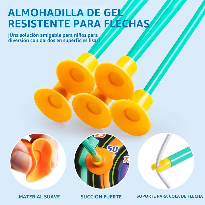 JOYIN Juego de arco y flecha para niños, juego de juguete de tiro c...