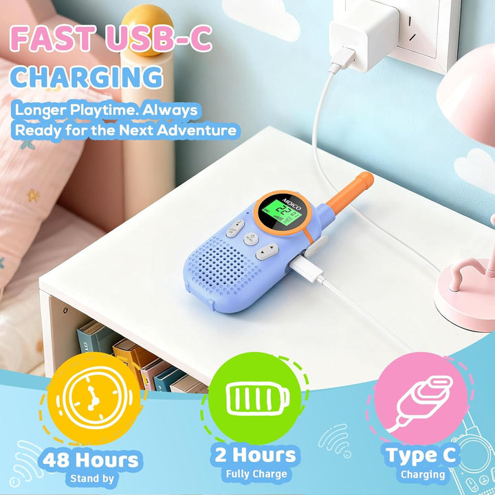 MOICO Juguetes para niños y niñas de 3 a 12 años, Walkie Talkies re...