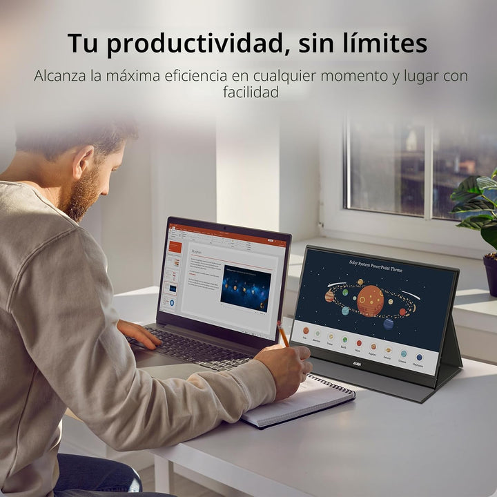MNN Monitor portátil de 15.6 pulgadas FHD 1080P USB C HDMI Gaming,...