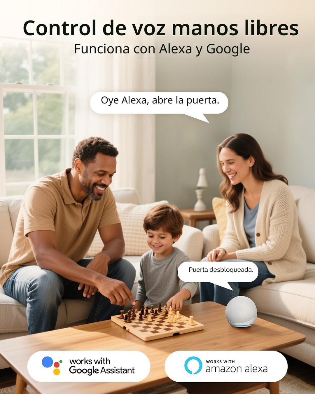 Philips Cerradura de puerta inteligente Wi-Fi con asa, cerradura de...