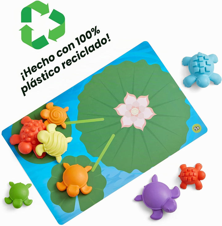 hand2mind Conjunto de Actividad Matemática de Tortugas Táctiles, Nú...