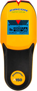 Zircon StudSensor A150 Escáner de Pared y Localizador de Vigas de Centrado/Borde con Detección WireWarning e Indicador de Intensidad de Señal, Búsqueda de Centro