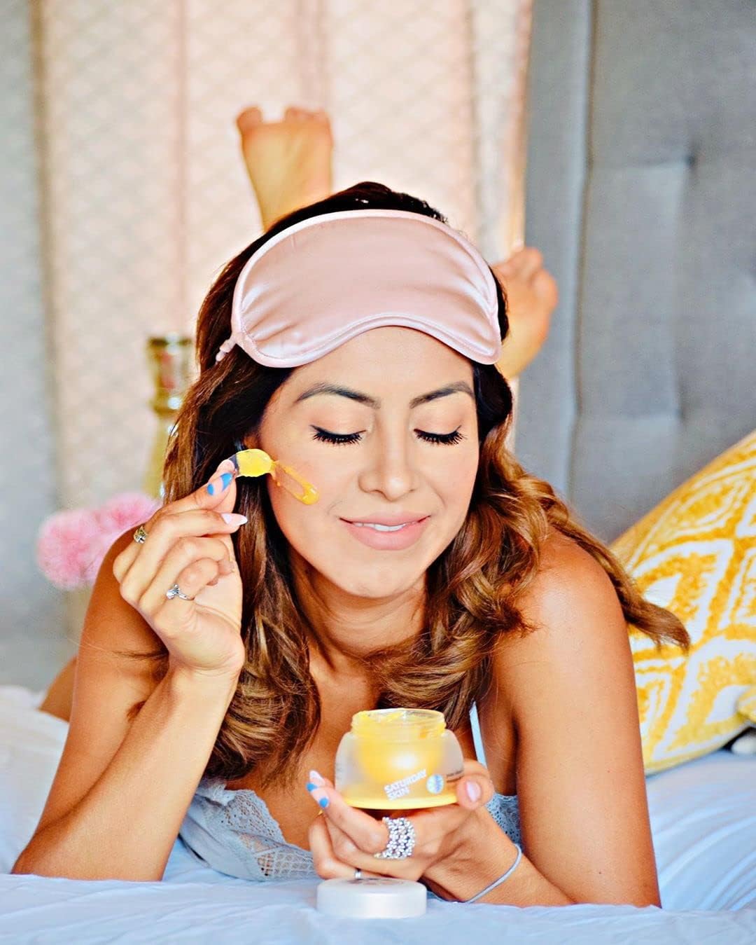 Saturday Skin Yuzu - Máscara de vitamina C para dormir durante la n...