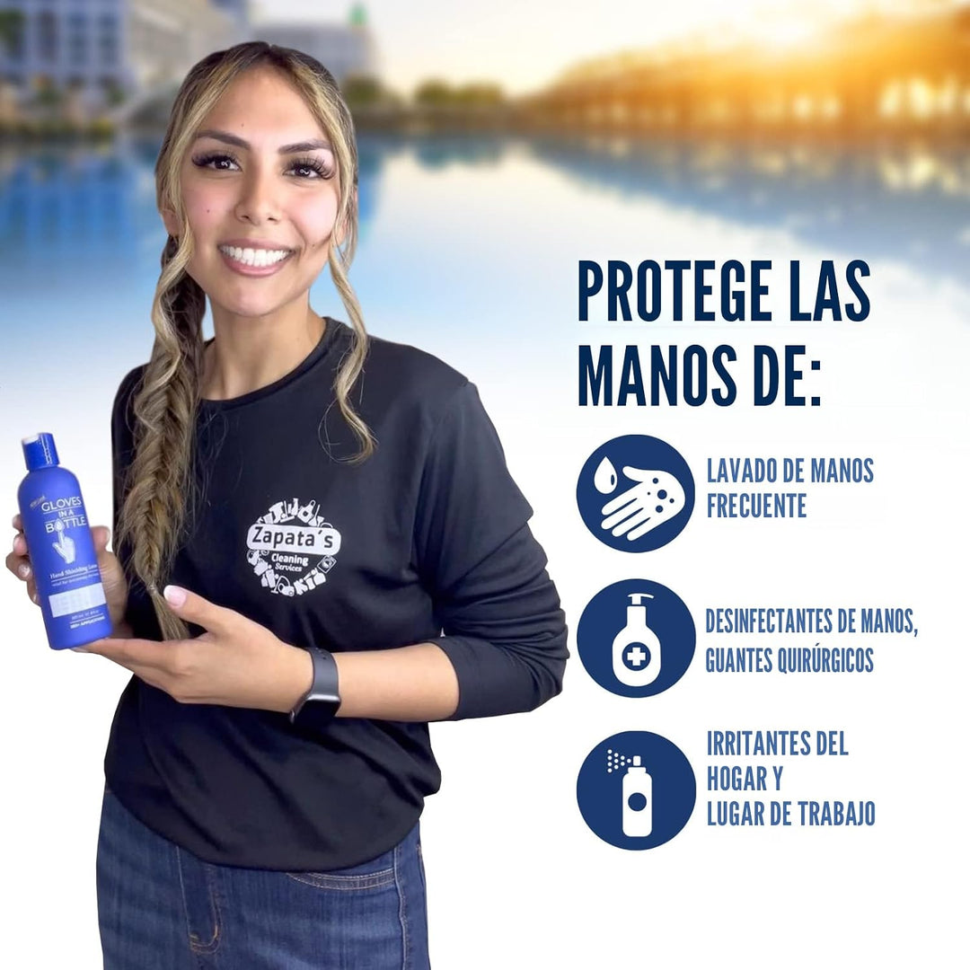 Blindaje de guantes en una botella Loción \u2013 Ideal para piel se...