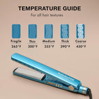 BabylissPRO Nano Titanium Ionic Hair Straightener, Professional Fla...