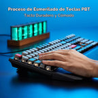 Hexgears Teclado mecánico inalámbrico X5 tamaño completo 108 teclas - Dark