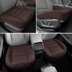 Funda de Asiento de Automóvil para Lujo y Comodidad - Cuero PU, Antideslizante, Protección de Envoltura Completa con Bolsillo de Almacenamiento para Cojín Inferior - Ajuste Universal para el