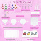 Kit de cuentas de fusible para niños, 11000 cuentas fusibles, 20 colores de 0.197 in, juego de manualidades con caja de almacenamiento, tableros de clavijas, papel de planchar y accesorios, juego de artes y manualidades, juguetes regalos para niñas y