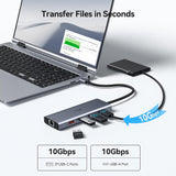 Estación de acoplamiento USB C Estación de acoplamiento para comput...