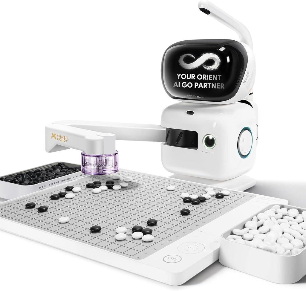 Sense Robot Go Profesional – Tablero inteligente de Go AI con brazo robótico, AI de 23 niveles para todos los niveles de habilidad, duelo Apex, revisión de juego en tiempo real, actualizaciones Wi-Fi