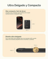 Cargador portátil pequeño de 10000 mAh, mini banco de energía con p...