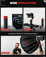 IFOOTAGE PD140H Batería Grip 140W, 27000mAh Banco de energía portát...