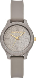 Reloj analógico Skechers para mujer Carmelina en silicona gris (Modelo: SR6336)