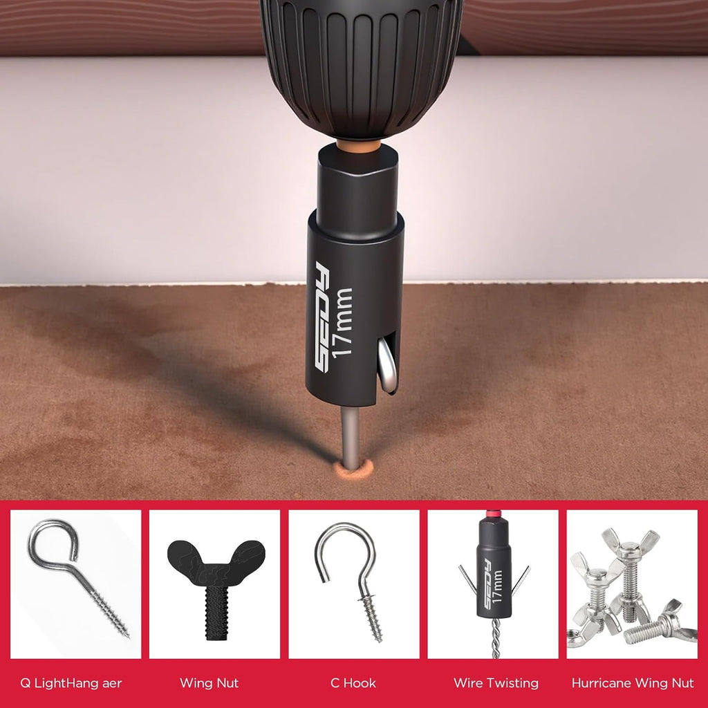 Juego Premium de 41 piezas de 1/4" de impacto magnético para llave de vaso métricas y SAE estándar y profundo con adaptadores de casquillos, trinquete 2 en 1, destornillador de ala, dados universales, soporte de bits de liberación rápida