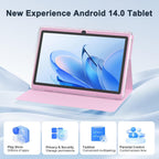 PEICHENG Tablet Android 14.0, Rosa