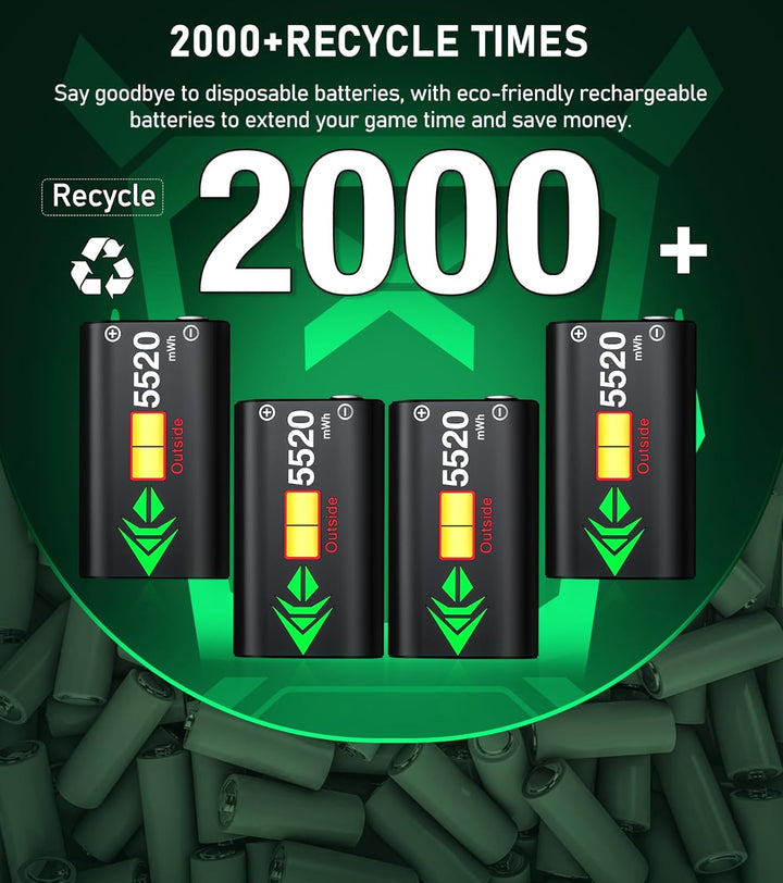 Estación de carga para controlador con batería recargable de 4 x 55...
