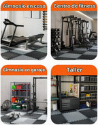 AIRHOP Alfombrillas de espuma EVA de alta densidad mejoradas de 0.79 pulgadas, extra gruesas, 48 pies cuadrados, 12 piezas grandes entrelazadas (24 x 24 pulgadas) para gimnasio en casa