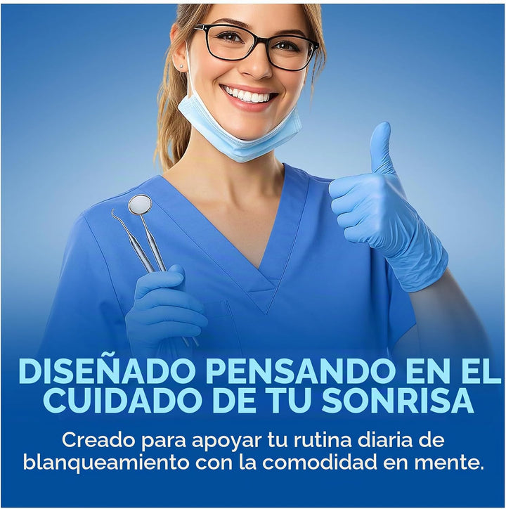 Tiras blanqueadoras de dientes para dientes y encías sensibles, men...