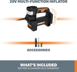 Worx WX092L.9 20V Power Share Inflador de bomba de aire portátil (s...