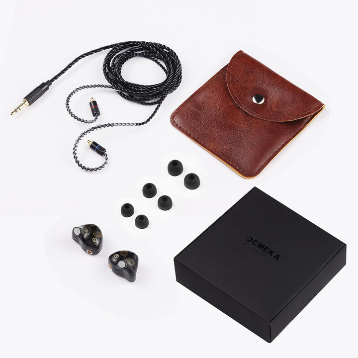 DCMEKA Auriculares IEM de doble controlador para juegos - Monitores...