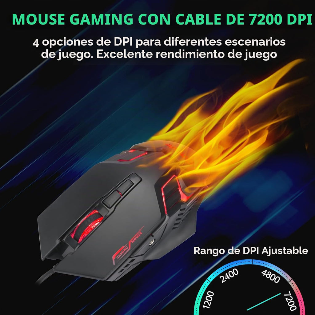 One Handed Gaming teclado y Mouse Combo para LOL/Wow/fortnite/Dota/PUBG
