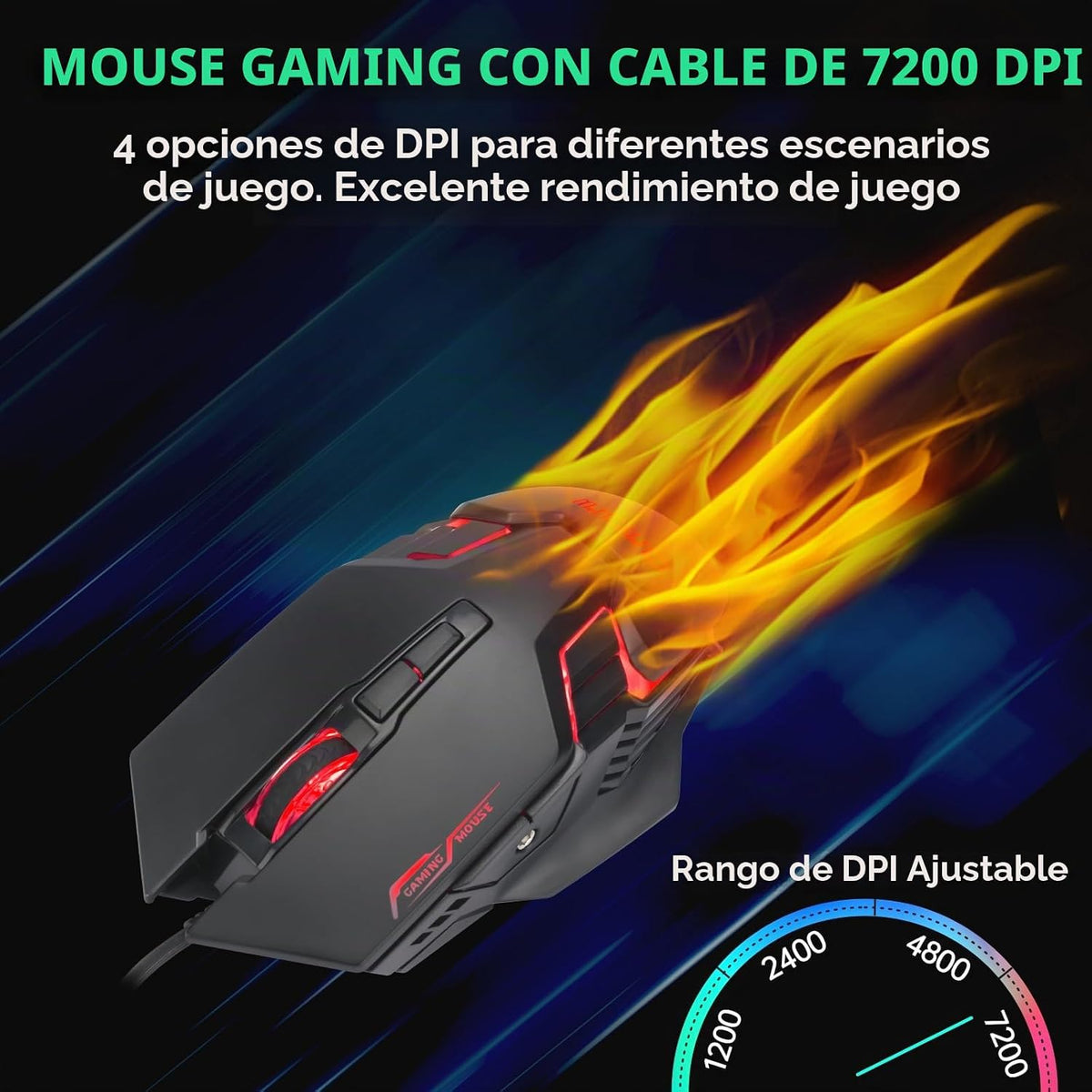 One Handed Gaming teclado y Mouse Combo para LOL/Wow/fortnite/Dota/PUBG