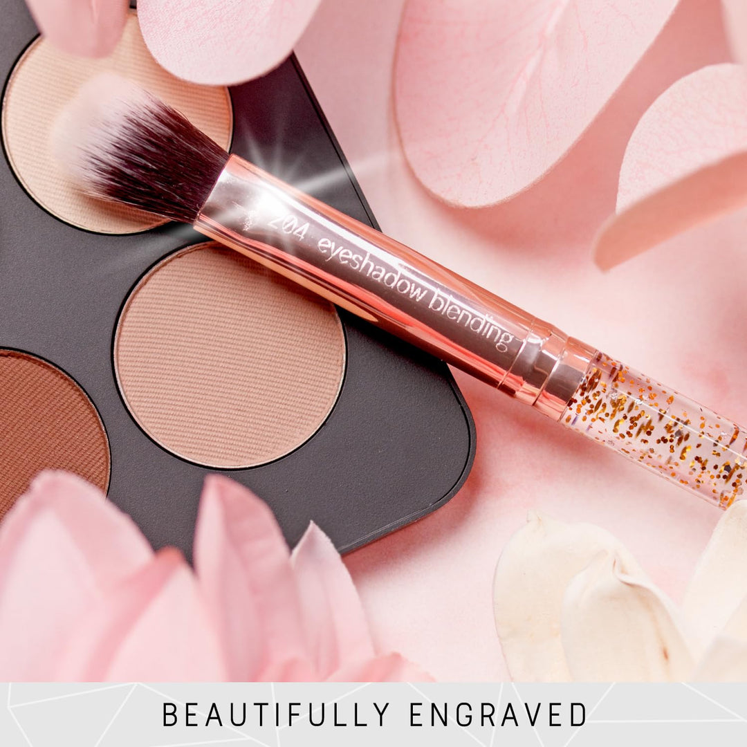 Niré Beauty Juego de 15 brochas de maquillaje premiadas con brillo:...