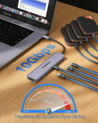 FORIDA, hub USB 2.0 de 7 puertos