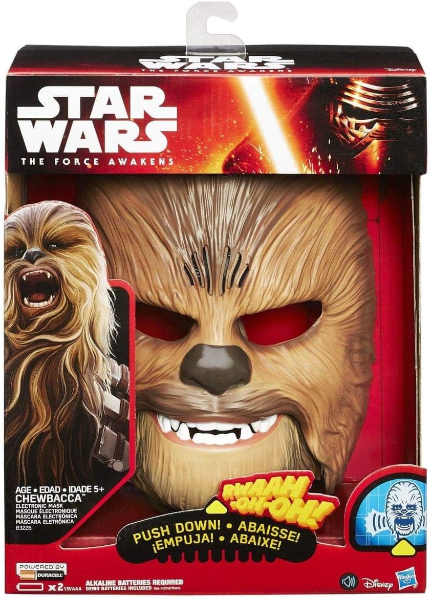 Máscara electrónica de Chewbacca, Star Wars: The Force Awakens, Estándar, Marrón
