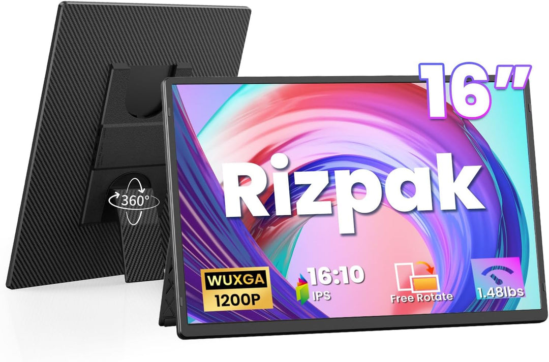 Rizpak - Extensor de pantalla para portátil de 16 pulgadas, monitor...