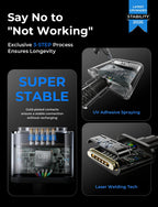 LISEN Cargador magnético para MacBook de 140 W, 3 cables para MacBook Pro