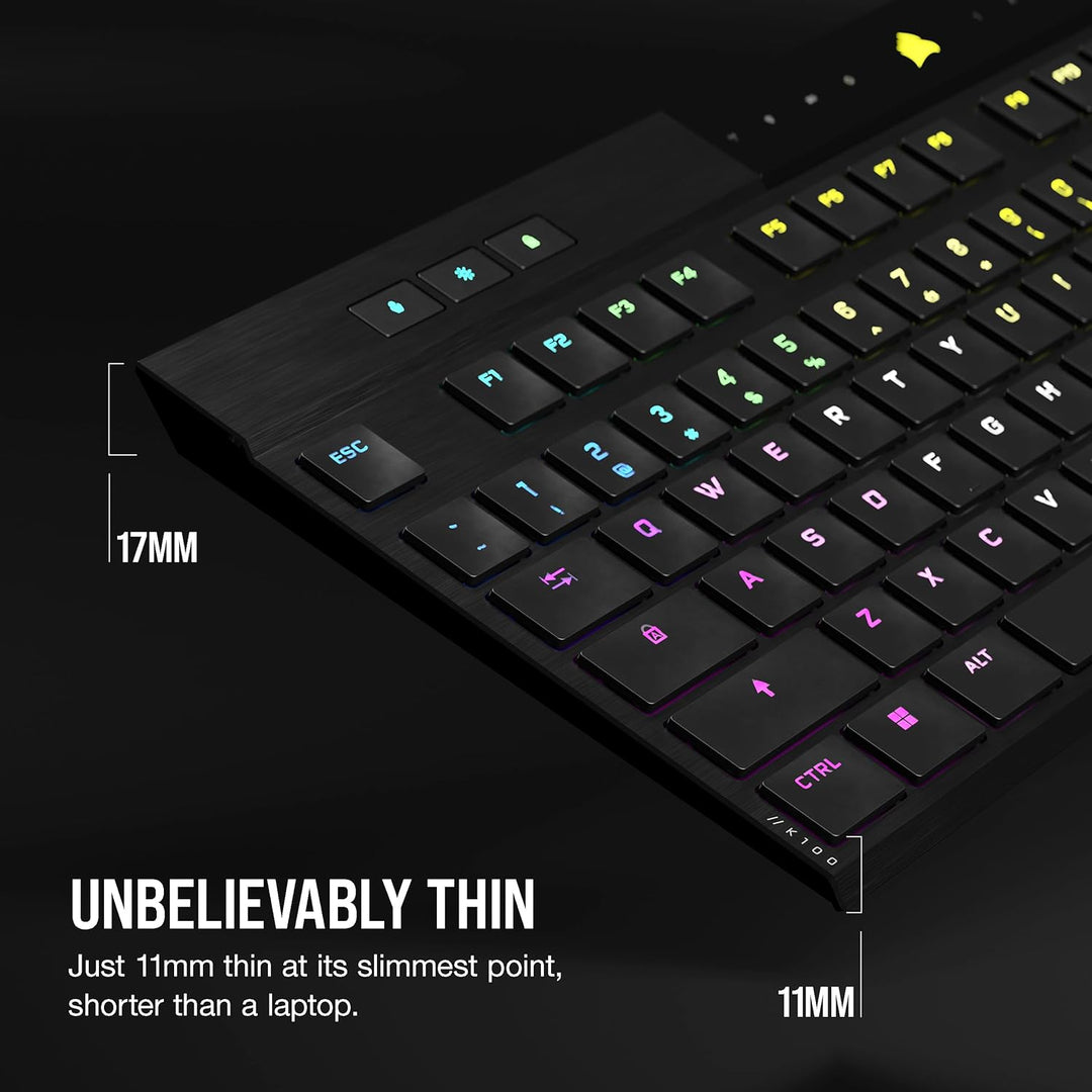 Corsair K100 AIR - Teclado mecánico para juegos inalámbrico RGB - U...