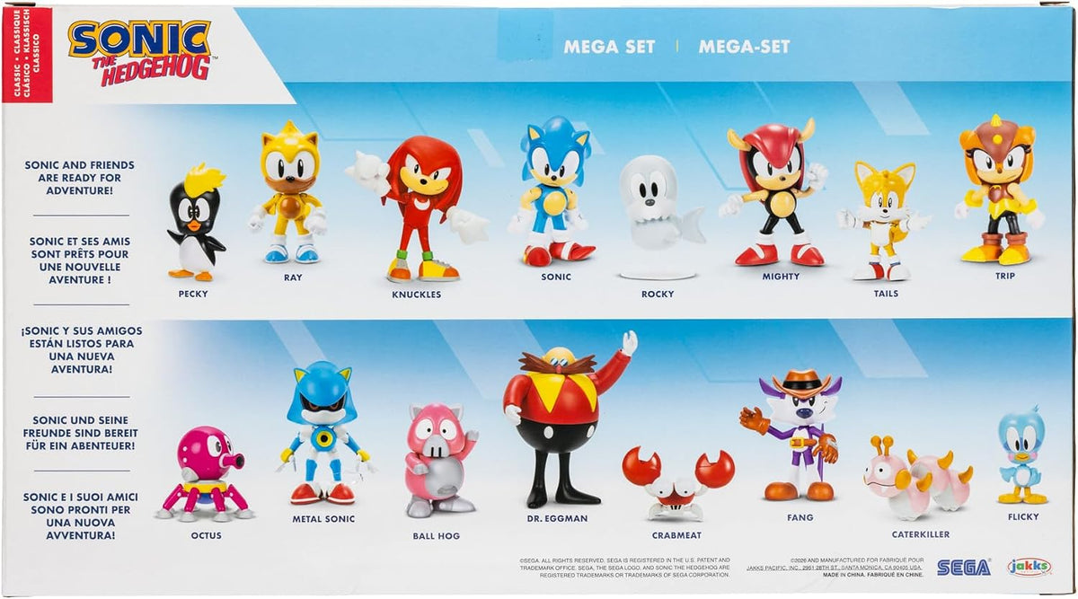 Sonic The Hedgehog Sonic Super Set 16 Pack Eggman+ Figura [Exclusivo de Amazon]