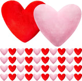 PullCrease 48 almohadas de felpa en forma de corazón para