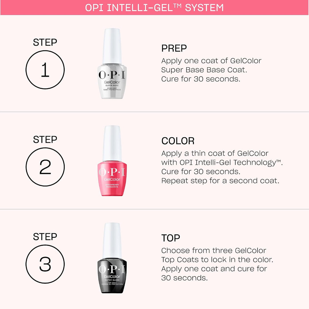 OPI GelColor Base y capas superiores | Fuerte adherencia, alto bril...