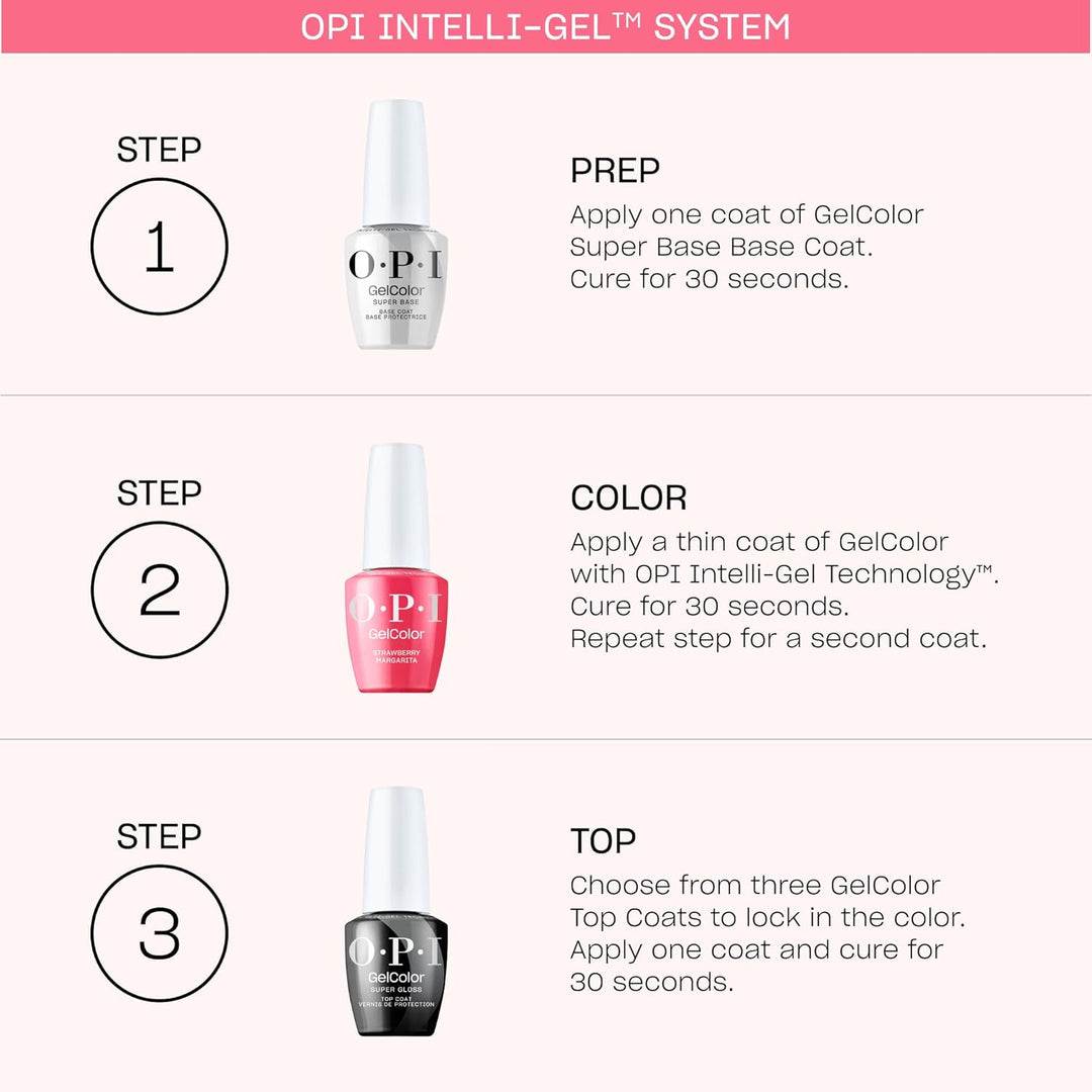 OPI GelColor Base y capas superiores | Fuerte adherencia, alto bril...