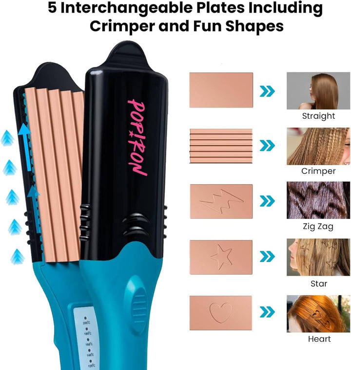 PopIron - Plancha para el cabello y la primera plancha de impresión...