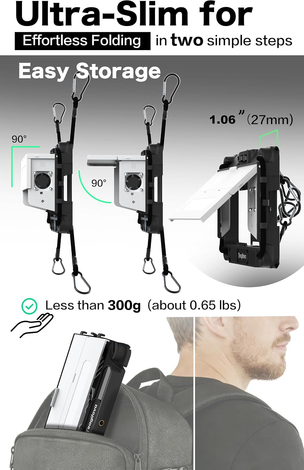 Gamechanger - Soporte para valla de teléfono con parasol y ventilador de enfriamiento, kit de montaje para béisbol, softbol, tenis, kit de transmisión para iPhone, visión clara y sin barras