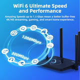 DBIT AX1500 WiFi 6 Router de Internet inalámbrico de doble banda, v...