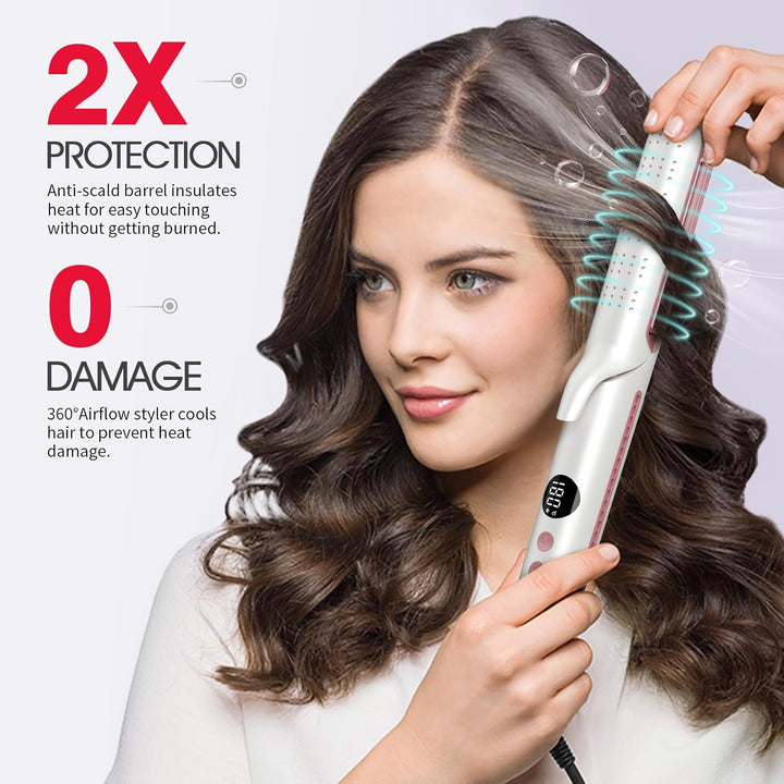 BLUSHMARKS Airflow - Plancha y rizadora de pelo 2 en 1, plancha pla...